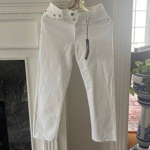 Levi’s Premium Wedgie Straight white jeans 27x26